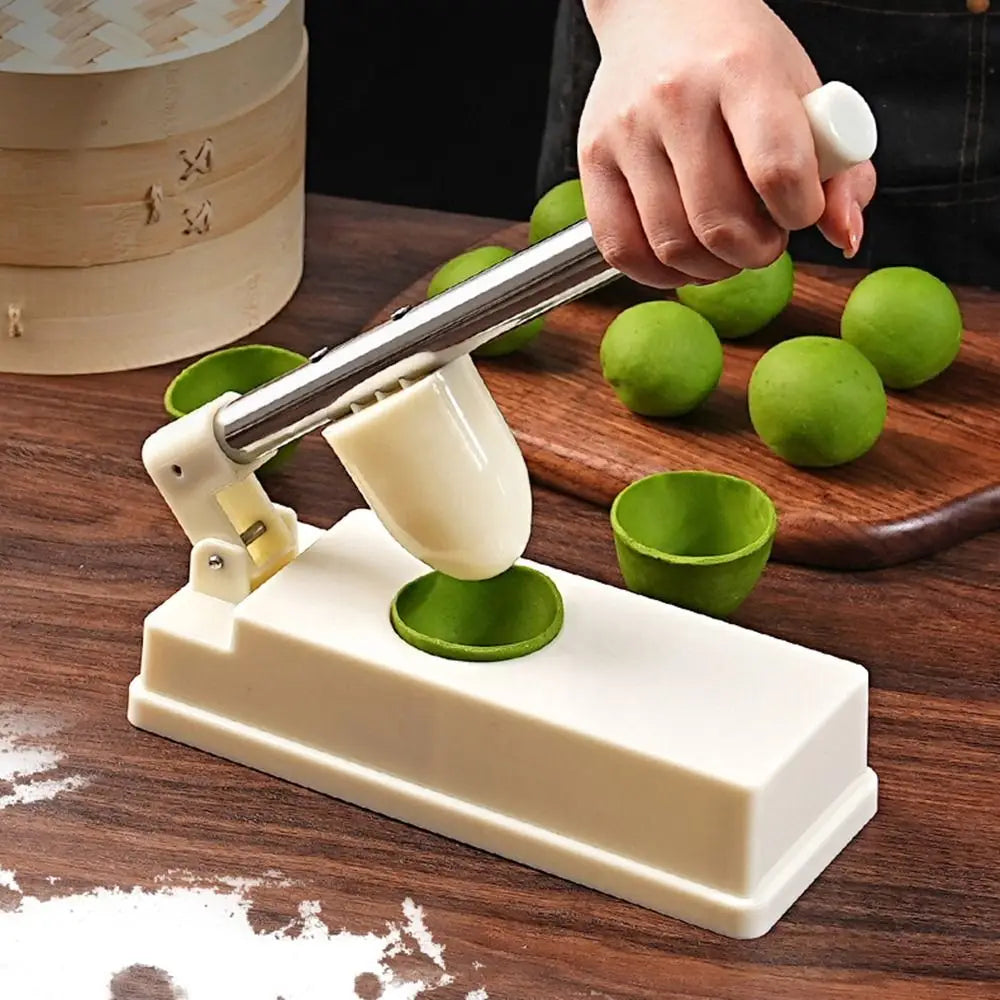 Hand Press Sweet Green Rice Balls Skin Molds Oval Efficient Dumpling Skin Wrapper Mold Multifunctional Lengthen Handle